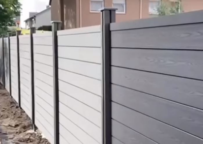 Composite fence project By State Fencing.